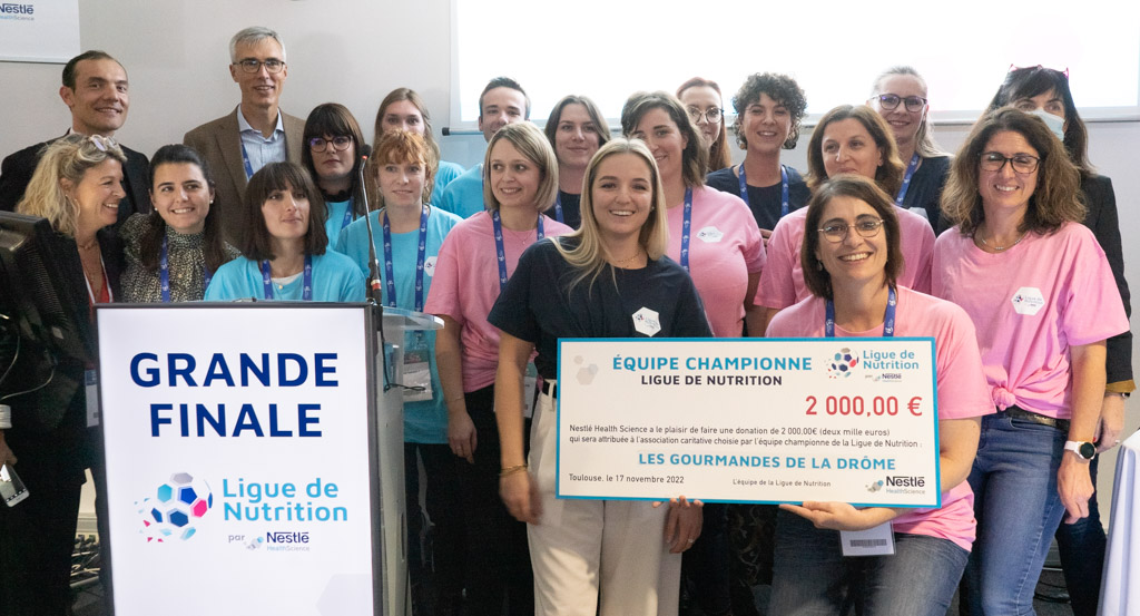 Participantes en la Ligue de Nutrition Nestle Science France